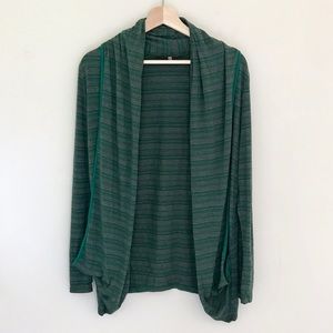 41 Hawthorn Stitch Fix Green Stripe Cardigan - M